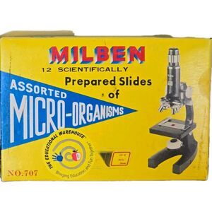 VTG Milben Microscope 12 Scientifically Prepared Slides Assorted Micro Organisms